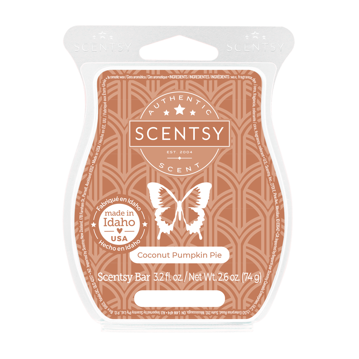 Coconut Pumpkin Pie Scentsy Wax Bar Scentsy Online Store