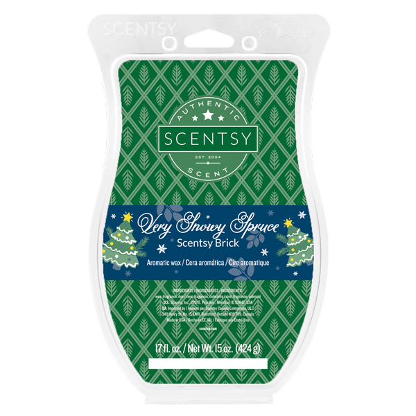 Very Snowy Spruce Scentsy Brick