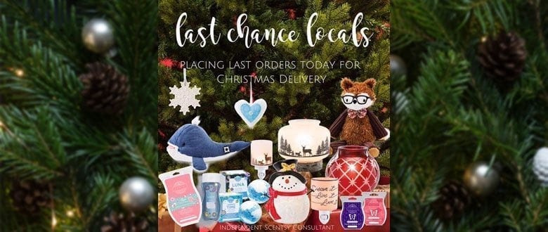 Order your Scentsy gifts today for on-time Christmas delivery!