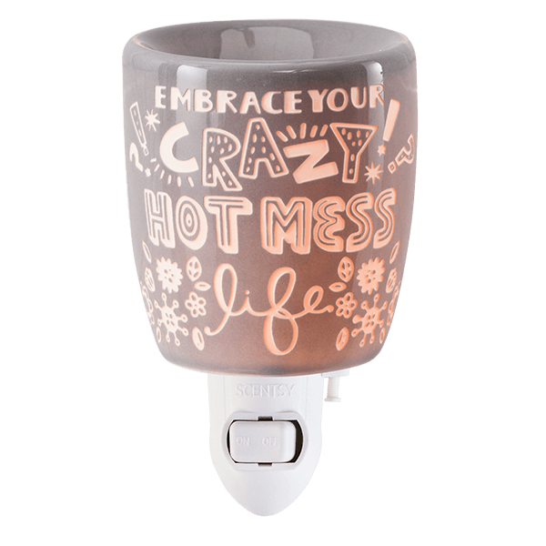 Crazy Hot Mess Scentsy Mini Warmer - Small Scentsy Warmer Crazy Hot Mess Scentsy Mini Warmer - Small Scentsy Warmer