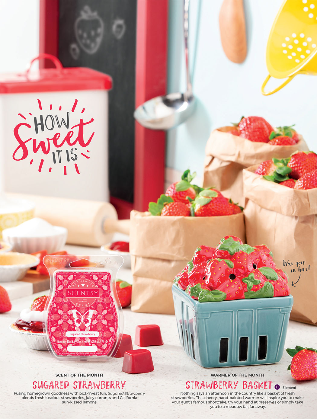 Pre-order the strawberry basket Scentsy warmer (April 2019's warmer of the month) NOW at getascent.com!