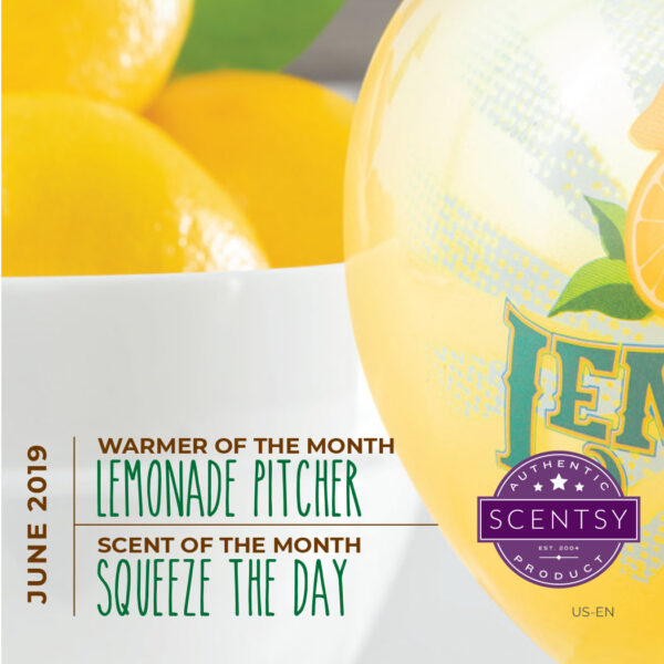 Pre-order the Scentsy June 2019 warmer of the month - Lemonade Pitcher - NOW at getascent.com!