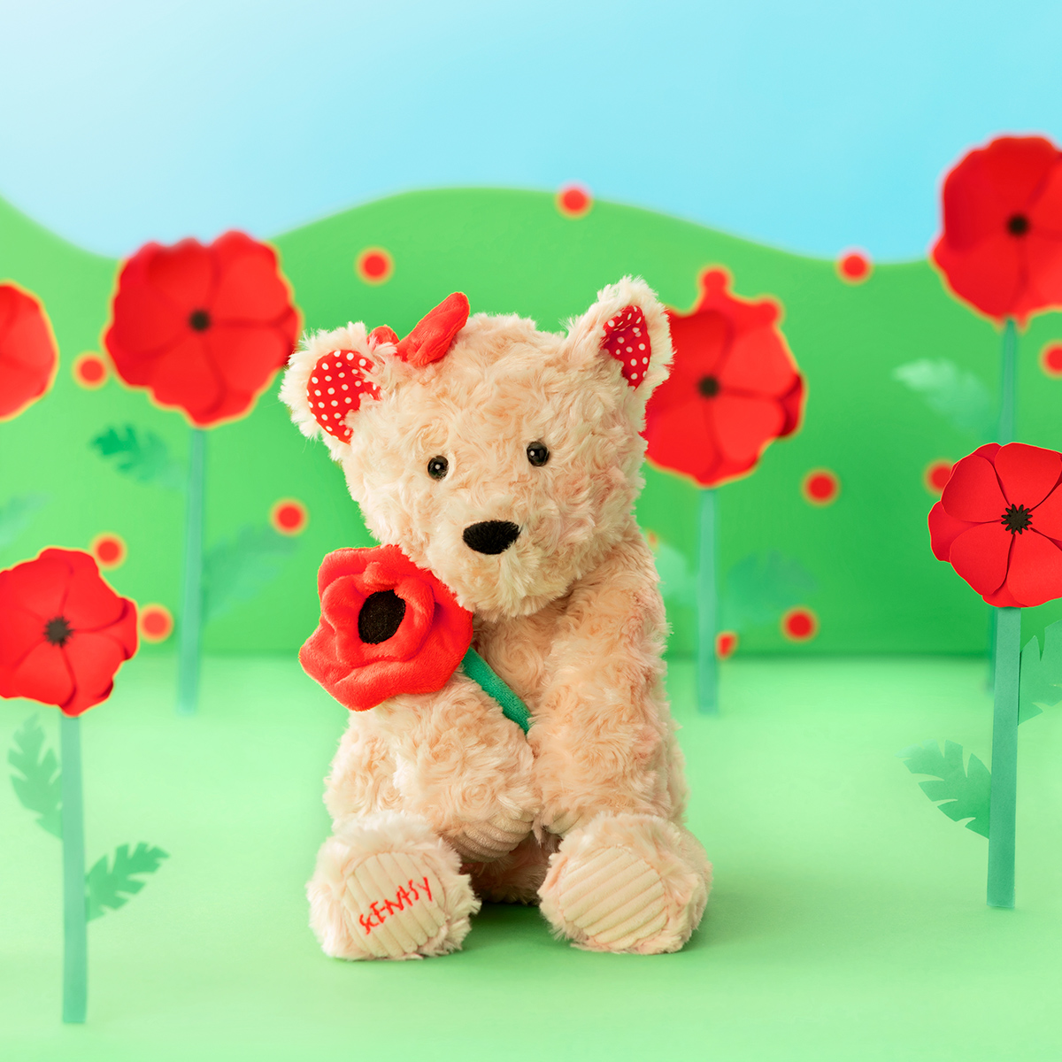 Stuffed Bear - Scentsy Buddy named Poppy