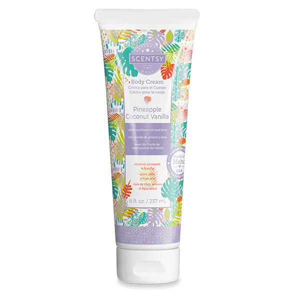 Pineapple Coconut Vanilla Body Cream Scentsy Online Store