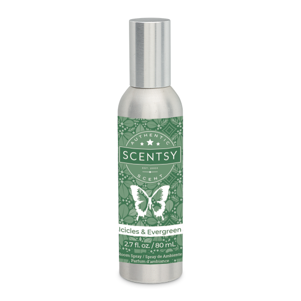 Icicles & Evergreen Room Spray Scentsy Online Store