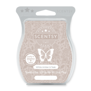 White Amber & Teak Scentsy Wax Bar