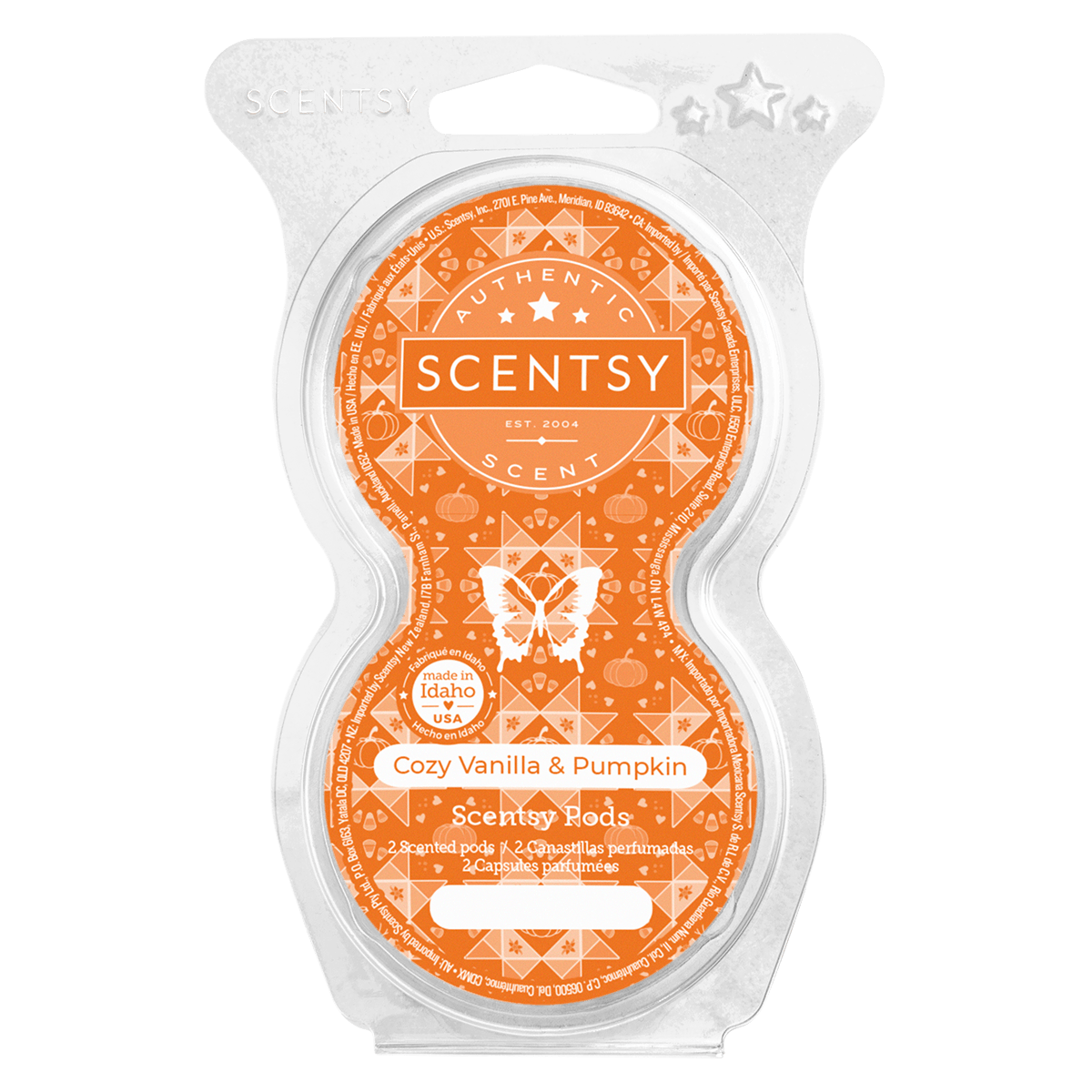 Cozy Vanilla & Pumpkin Scentsy Twin Pod Pack Scentsy Online Store