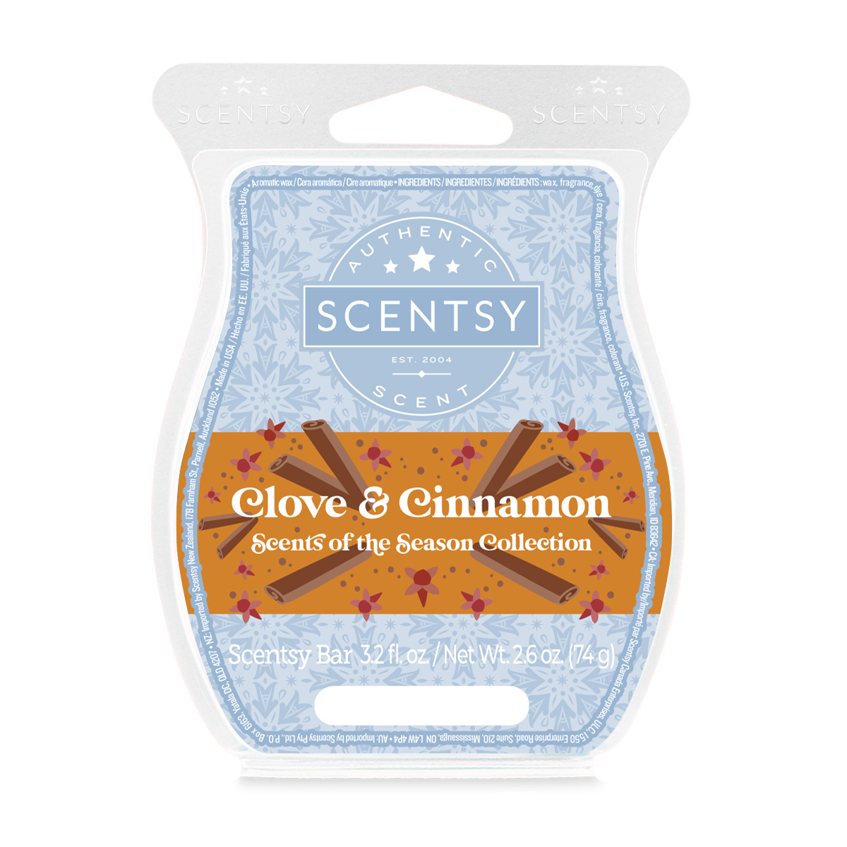 Clove & Cinnamon Scentsy Wax Bar Scentsy Online Store