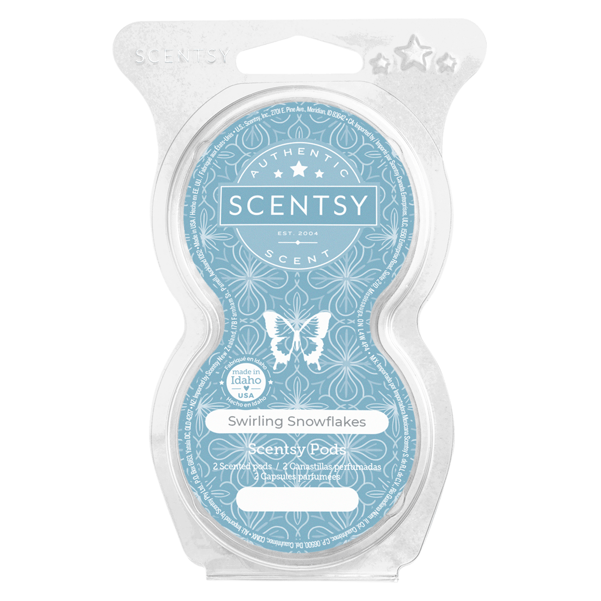 Swirling Snowflakes Scentsy Pod Twin Pack Scentsy Online Store