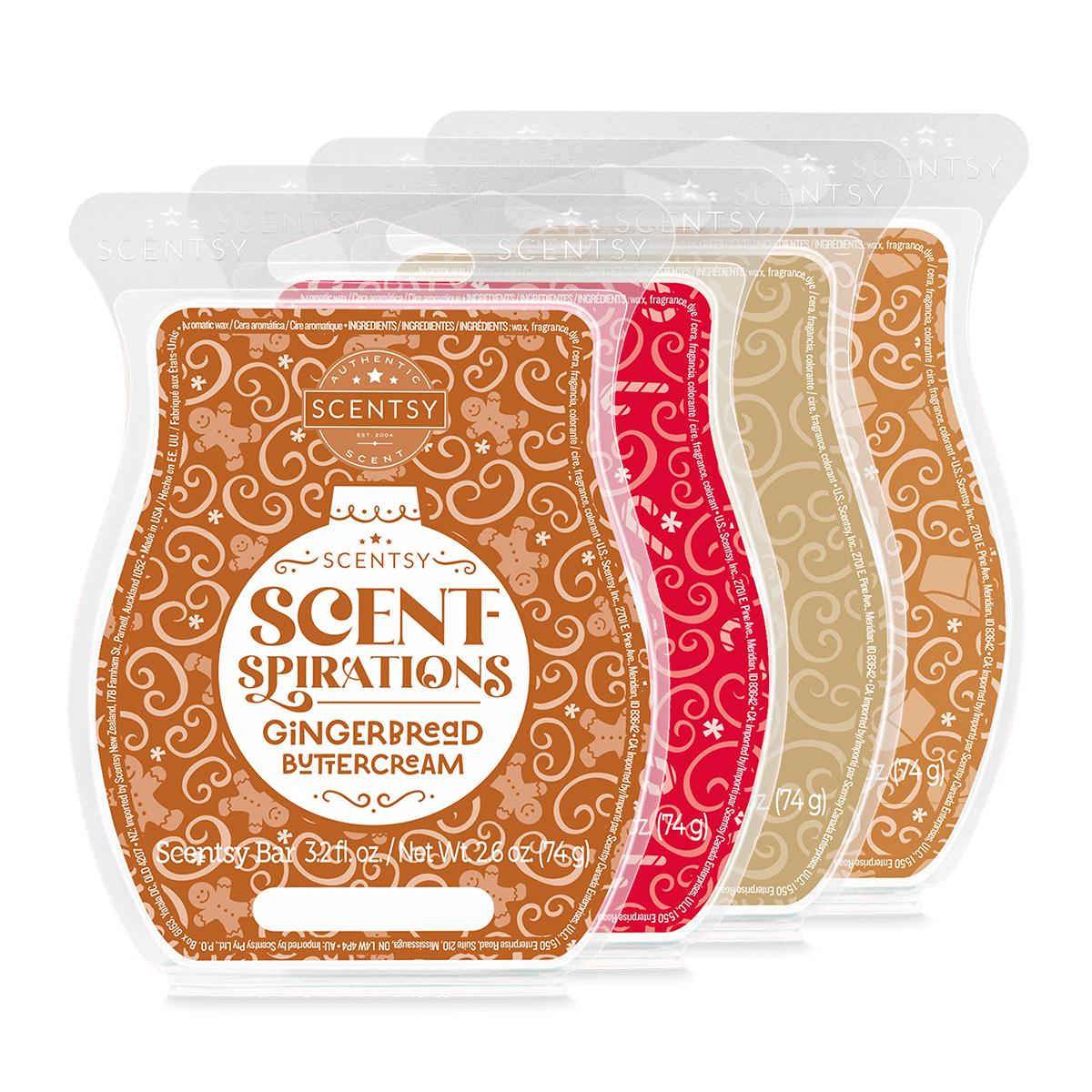 Vanilla Bean Buttercream Holiday Edition 4Bar Bundle Scentsy