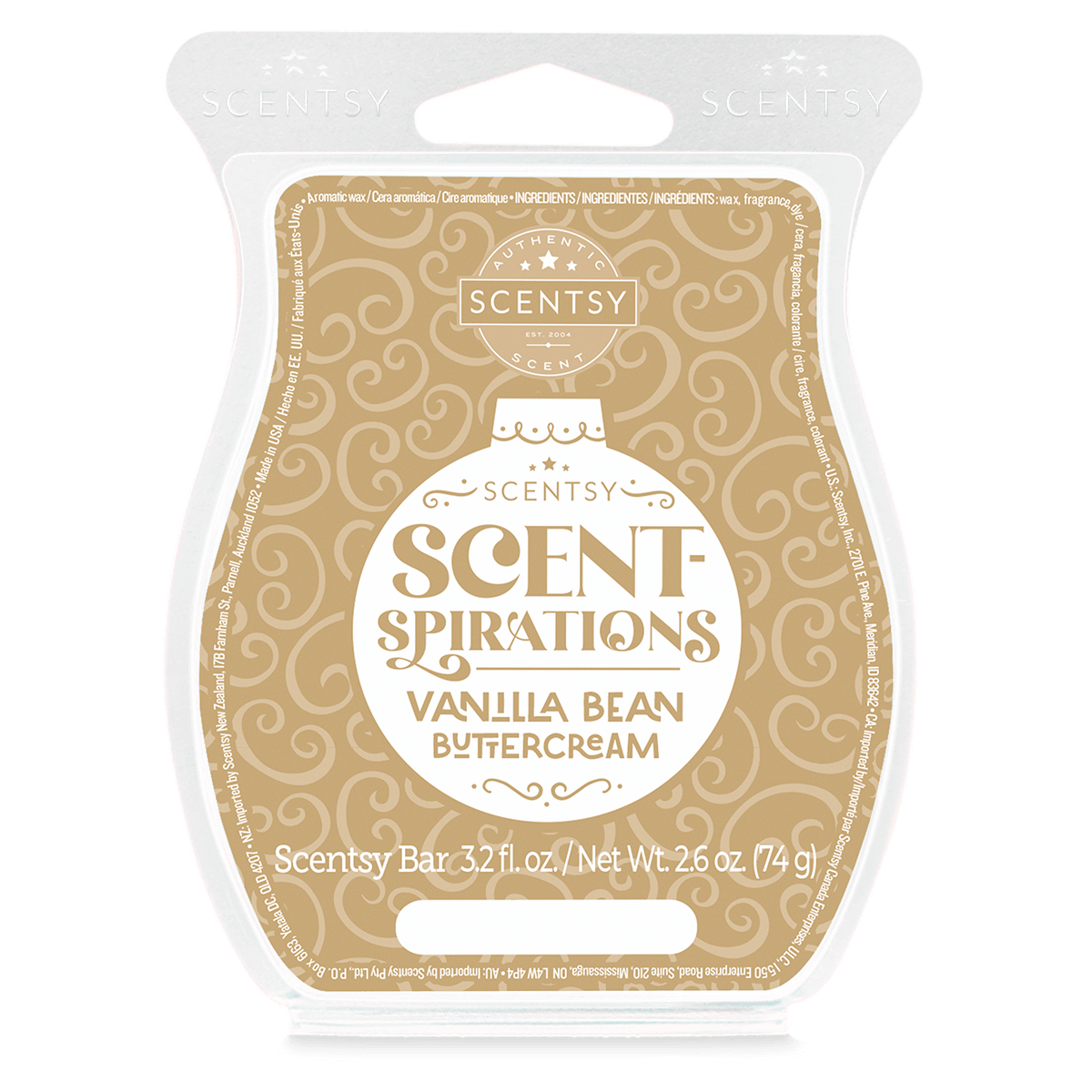 Vanilla Bean Buttercream Scentsy Wax Bar Scentsy Online Store
