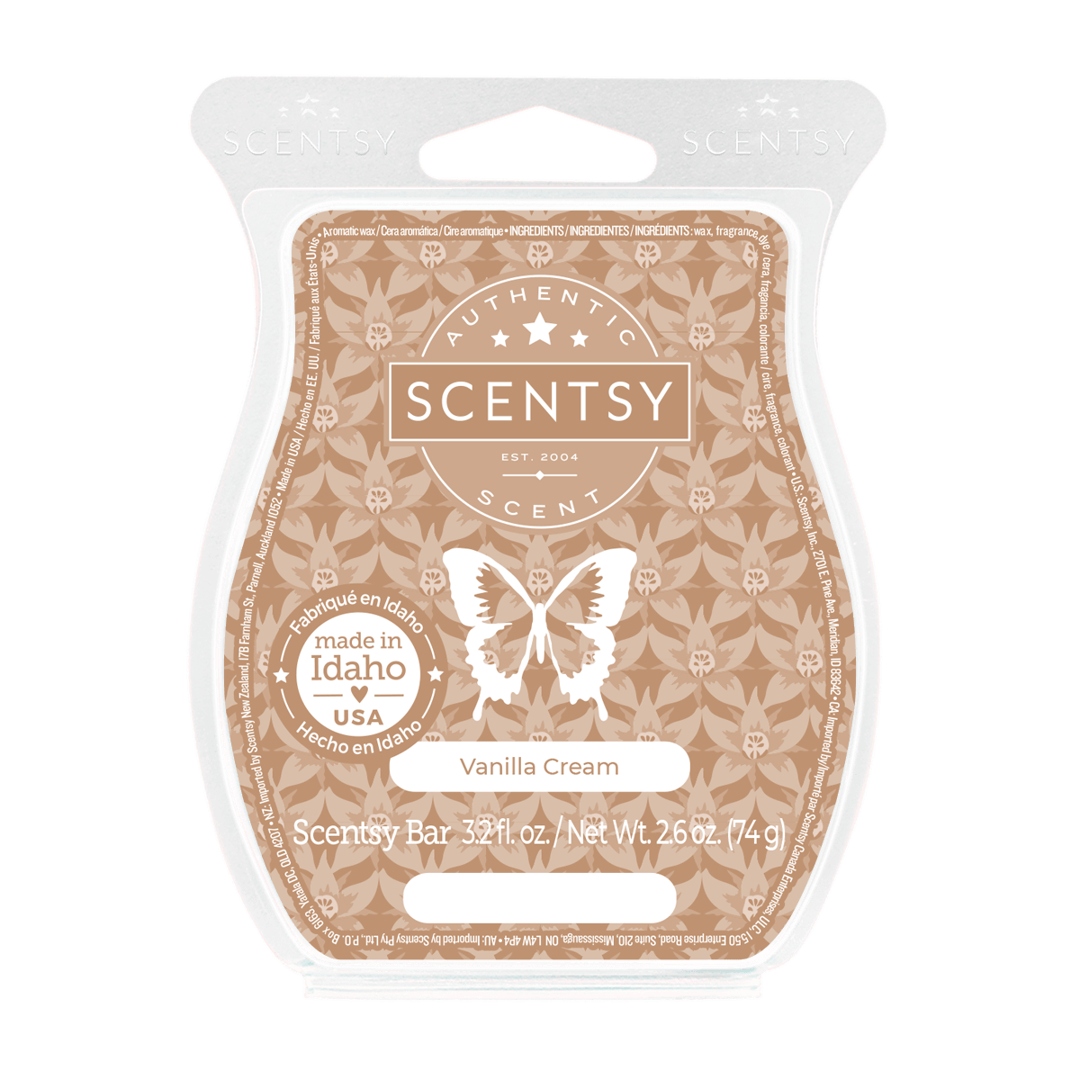 Vanilla Cream Scentsy Wax Bar Scentsy Online Store