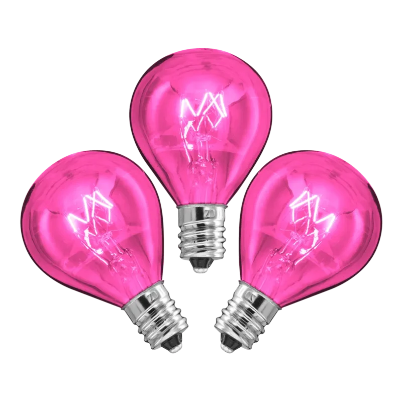 20-Watt Light Bulbs – 3 Pack (Pink)