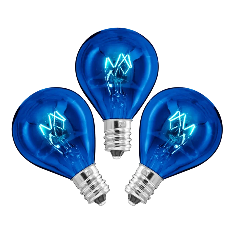 20-Watt Light Bulbs – 3 Pack (Blue)