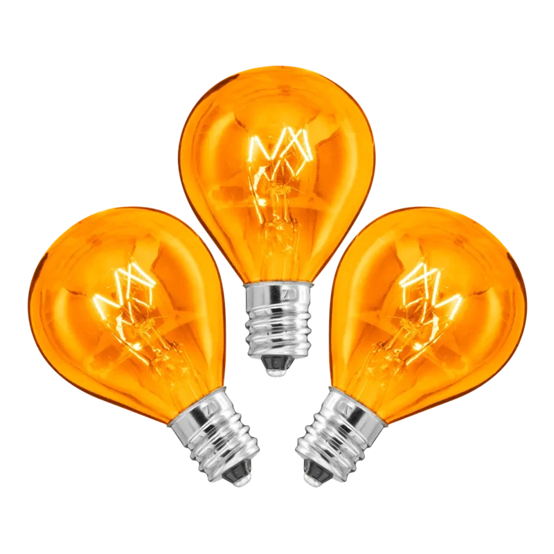 20-Watt Light Bulbs – 3 Pack (Orange)