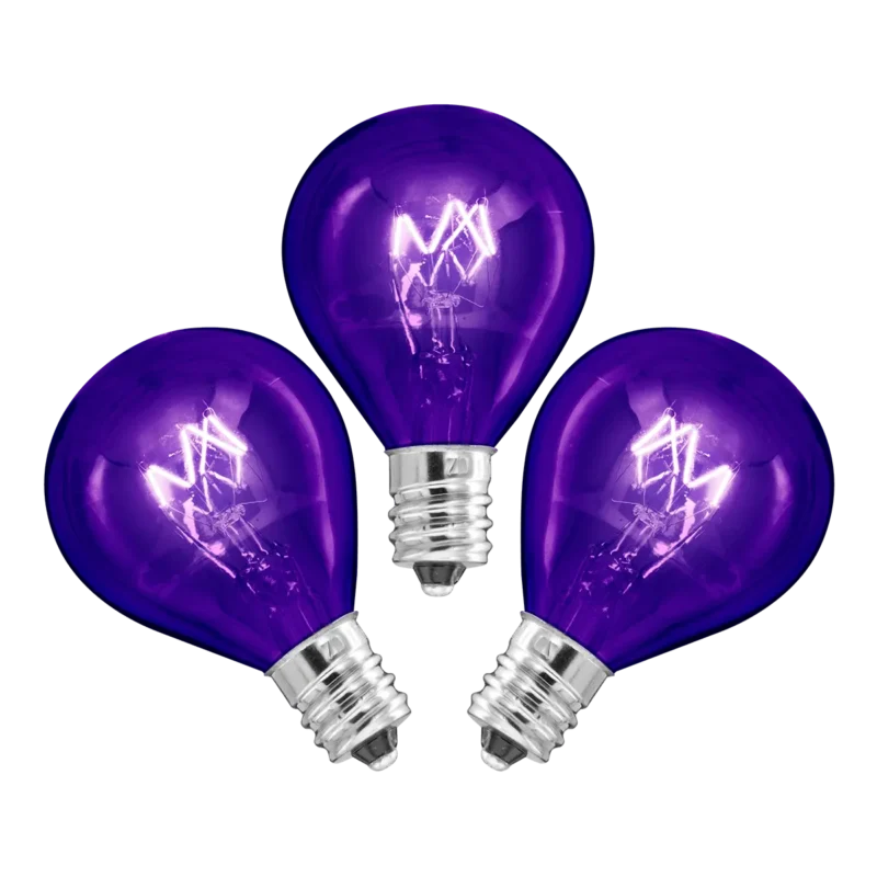 20-Watt Light Bulbs – 3 Pack (Purple)