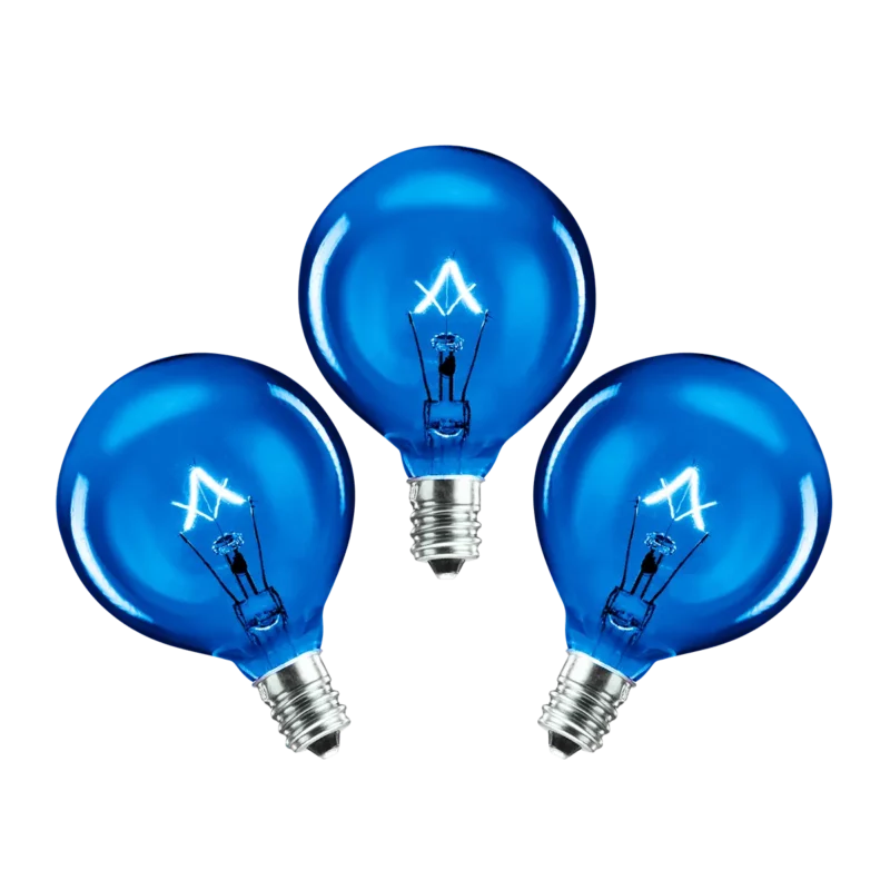 25-Watt Light Bulbs – 3 Pack (Blue)