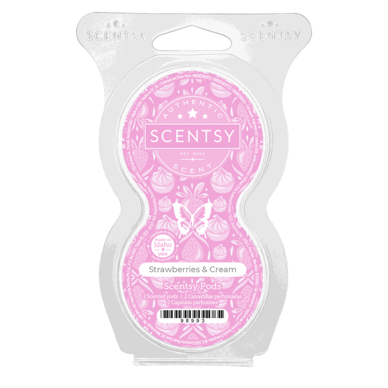 Strawberries & Cream Scentsy Pod Twin Pack (March 2025)