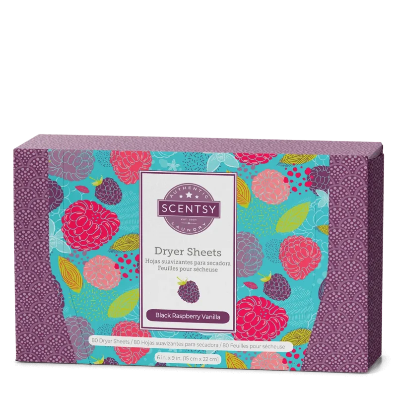 Black Raspberry Vanilla Dryer Sheets