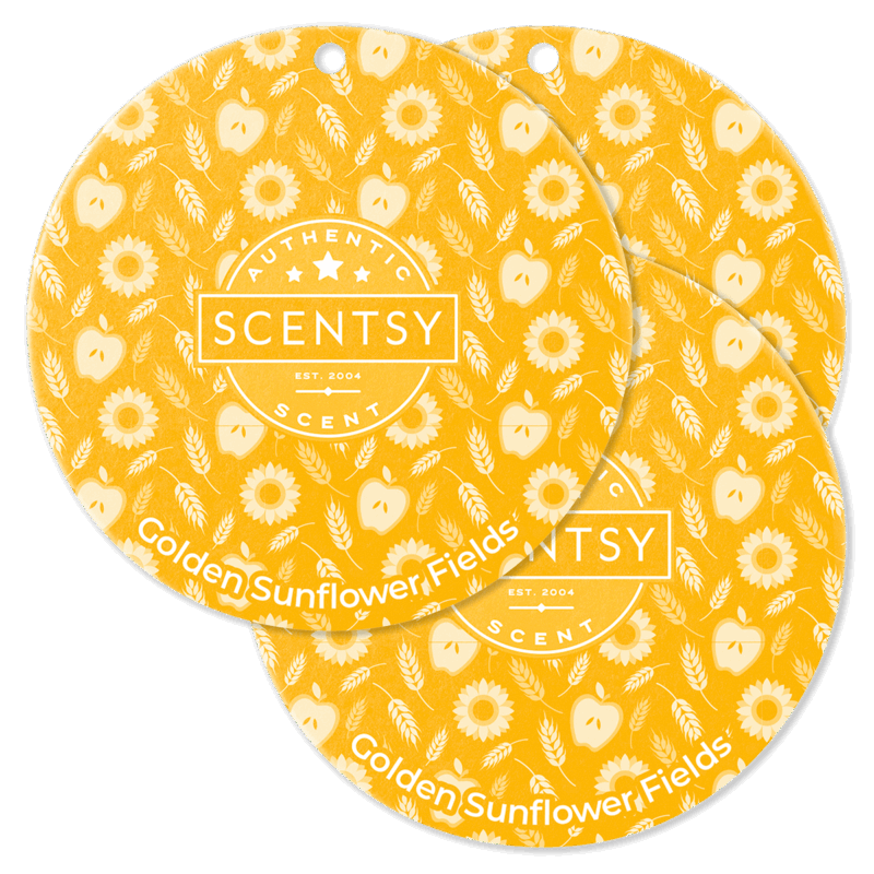 Golden Sunflower Fields Scent Circle 3-Pack
