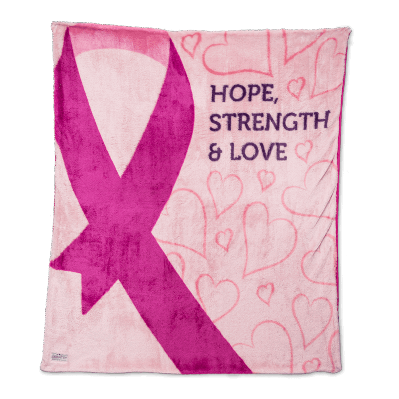 Scentsy Cozy Pink Ribbon Blanket