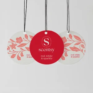 Red, White & Sparkle Scent Circle 3-Pack